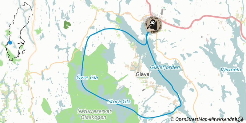 Tour Glaskogen – Kanuverleih Schweden
